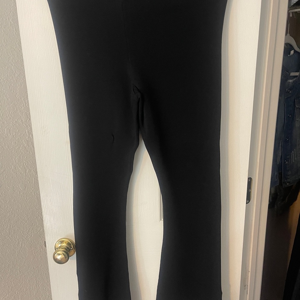 Adrienne Landau Black Leggings with Stretchy Fit